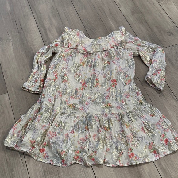 Zara Gold and Floral Patterned Blouse - Picture 5 of 5